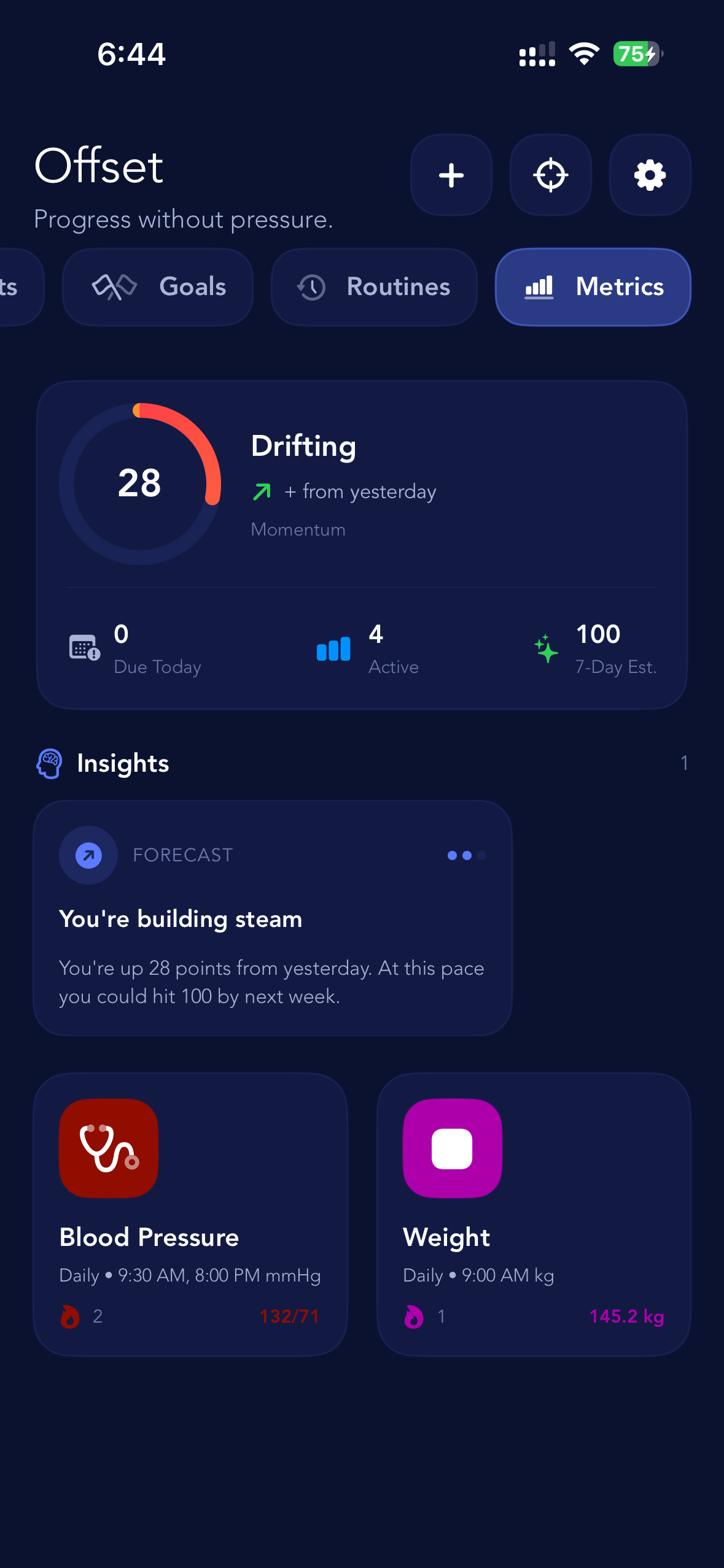 Focus Mode in Offset